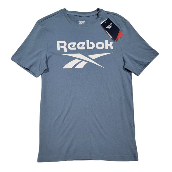 Reebok Other - Reebok T-Shirts Mens Training Ri Big Logo Tee GS1614 (Size S) Blue Slate